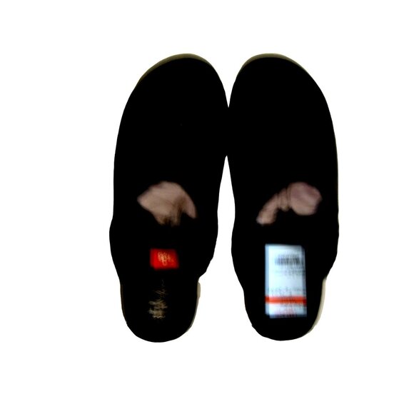 Style & Co. Women's Black Faux Suede Mules Slippers Size 6.5 - Picture 1 of 5